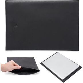Donbolso Leather Laptop Sleeve 11 inch - Notebook Bag Case - Easy to Clean, Minimalist Design - Good Protection from Scratches, Bumps, and Dust - Thin Laptop Sleeve - Black