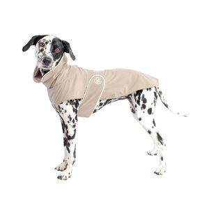 Dog Raincoat with Pima Cotton Lining, Hypoallergenic, Harness Hole, 2 Velcro Closure, Small to Large, Easy to Wear, Ultra Comfy. (Medium, Pale Pink)