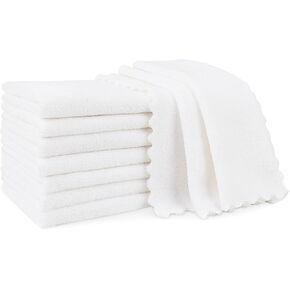 Orighty Burp Cloths, Super Soft & Highly Absorbent Coral Fleece, 20 x 10 Inch Gentle & Large Burp Rugs for Baby Sensitive Skin - Burping Cloths for Newborn Essential, 8 Pack