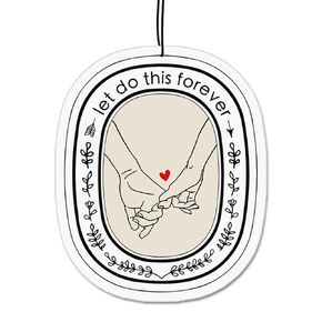 4 x Car Air Freshener Hanging, Valentine's Day Gift, Valentine's Day Gift For Boyfriend, Gift for Girlfriend, Gift for Couple, New Car Mirror Hanging, 4 Scents (Drive Safe)