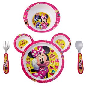 The First Years CoComelon Dinnerware Set - Toddler Plates and Toddler Utensils- 4 Count