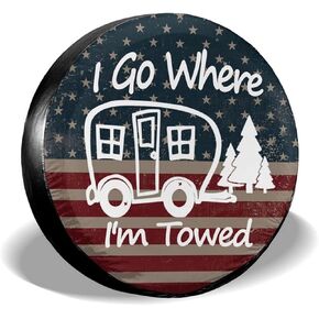 Abstract Moon Spare Tire Cover Mountain Tree Waterproof Dust-Proof Universal Spare Wheel Tire Covers 15 Inch Fit for RV Trailer Truck Jeep Rv SUV Truck Camper Travel Trailer Accessories