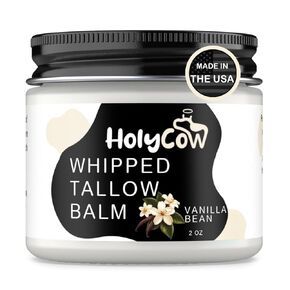 Beef Tallow For Skin - Whipped Tallow Balm with Organic Jojoba Oil (Unscented/Herb-Infused), Grass Fed Beef Tallow Face Moisturizer for Eczema, Baby, Lip Balm - Lotion For Extremely Dry Skin
