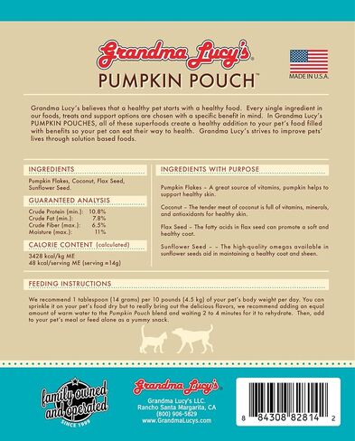 Grandma Lucy's Pumpkin Pouch Skin and Coat- 6oz in Saudi Arabia
