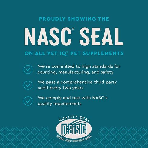 VetIQ Skin and Coat Supplement for Dogs, Helps Maintain Healthy Skin and Shiny Coat, Hickory Smoke Flavor Dog Chew, Made in The USA, 60 Count in Saudi Arabia