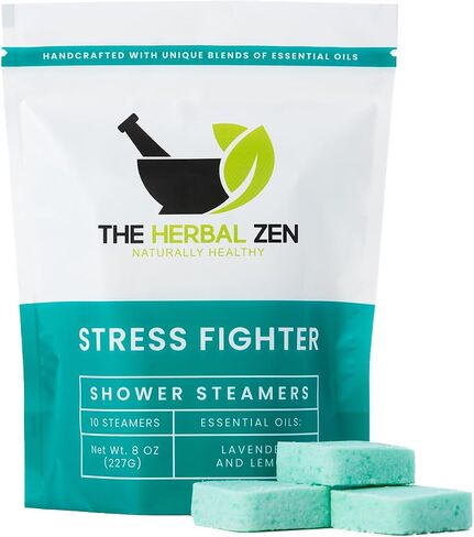 Stress Fighter Shower Steamers Aromatherapy with Essential Oils, Made in the USA Shower Bombs, Shower Bomb Aromatherapy, Relaxing Gifts for Women, Spa Day Gift, Birthday Gift in Saudi Arabia