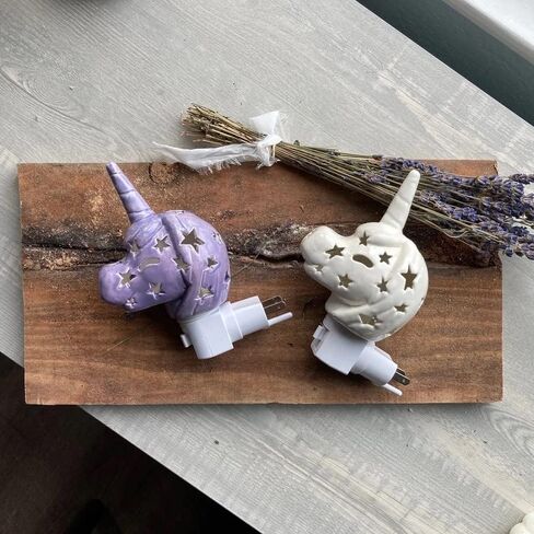 Lily's Lights Handmade Ceramic White Elephant LED Night Light for Kids – Safari Nursery & Room Decor, Energy Efficient Plug-in Night Light with Soft Glow, Includes Gift Box in Saudi Arabia