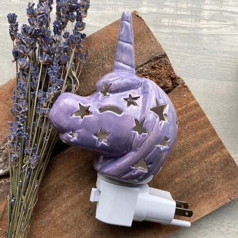 Lily's Lights Handmade Ceramic White Elephant LED Night Light for Kids – Safari Nursery & Room Decor, Energy Efficient Plug-in Night Light with Soft Glow, Includes Gift Box in Saudi Arabia