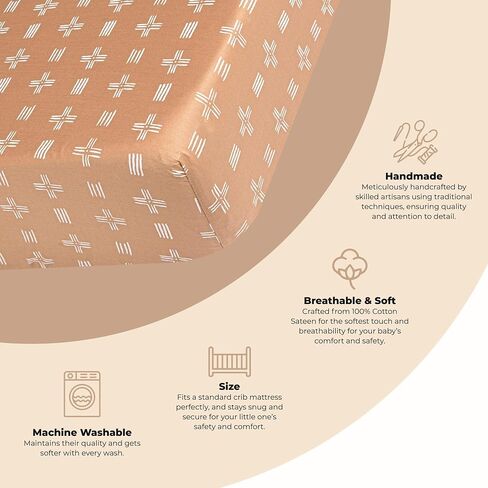 Crane Baby Safari Animal Crib Sheet, Fitted Crib Sheets, 28x52 Standard Size Crib Sheets, Cotton Nursery Bedding, Safari Nursery Decor, Safari Crib Sheets, Crib Sheets Cotton in Saudi Arabia