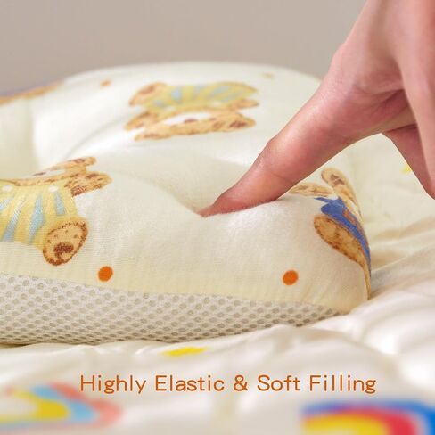 Unisex Pillow Airmesh Breathable Cool 100% Cotton,Portable, Car and Travel Pillow, Control Sweat, MultiFunctual Small Pillow, Decor Pillows (Teddy Design) in Saudi Arabia