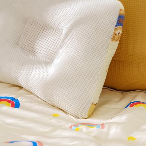 Unisex Pillow Airmesh Breathable Cool 100% Cotton,Portable, Car and Travel Pillow, Control Sweat, MultiFunctual Small Pillow, Decor Pillows (Teddy Design) in Saudi Arabia