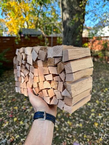 محمص البلوط 5 بوصة الطبخ العالمي الحطب - 14 رطل. ~ 1000CUIN الفرن الممتاز تجفيف الخشب للطهي للشوايات والمدخنين و Ooni ، Solo ، Bertello Pizza Ovens (خشب البلوط الأحمر والأبيض) in Kuwait