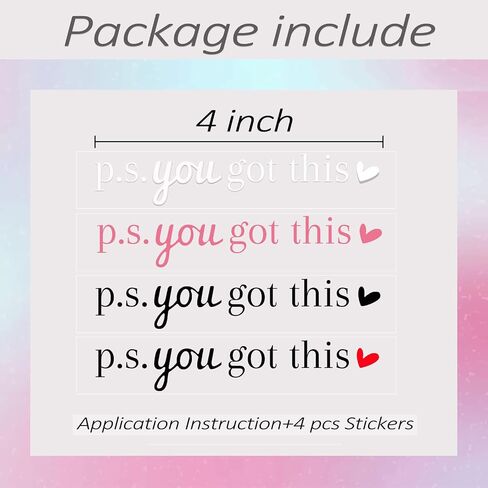 4 x You Are Amazing Rearview Mirror Decal,Car Decal For Women,Rear View Mirror Sticker,Car Window Decal,Vanity Mirror Decal,Affirmation Sticker,Water Bottle Sticker,Car Mirror Sticker,Tumblers Sticker in Kuwait