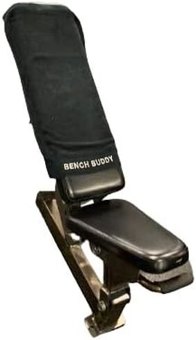 Universal Gym Bench Towel, Full Length w/Elastic Strap Multipurpose Terrycloth (Black) in Saudi Arabia