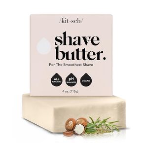 Kitsch Shaving Soap for Women - Hydrating Shave Soap for Sensitive Skin | Paraben-Free, Sulfate-Free | Shave Bar for Soft, Smooth Skin - 4oz