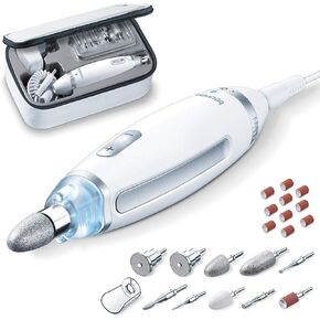 Beurer mp62 مجموعة حفر الأظافر الاحترافية ، آلة ملفات كهربائية محمولة مع 10 مرفقات و 10 نطاقات رملية ، efile dremel لمانيكير الهلام الأكريلي in Kuwait