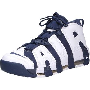 Nike Air More Uptempo Men's Shoes, White/Midnight Navy/Metallic Gold/University Red, 11.5