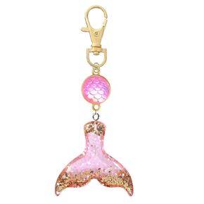 Handbag (purse) charm or Backpack Charm (Glitter Mermaid and fish scale Purse or Backpack Charm)