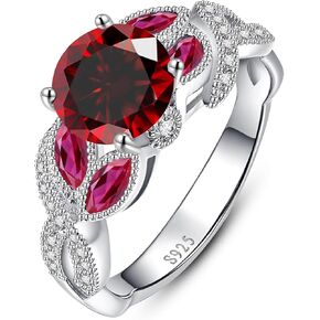 Promise Ring for Women Created Mystic Fire Topaz Rings with Round Cut White Cubic Zirconia CZ Inlay Wedding Engagement Anniversary Rings Size 9