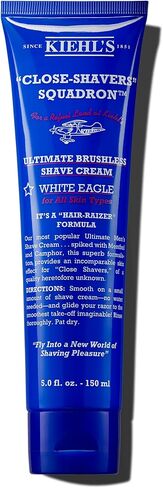 Kiehl's Ultimate Brushless Shave Cream with Menthol White Eagle, for All Skin Types, with Menthol & Camphor, Instant Refreshing & Cooling Effect, Minimizes Irritation, Primes Skin for Close Shave in Kuwait
