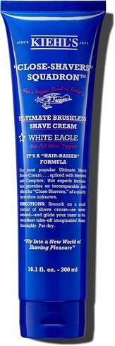 Kiehl's Ultimate Brushless Shave Cream with Menthol White Eagle, for All Skin Types, with Menthol & Camphor, Instant Refreshing & Cooling Effect, Minimizes Irritation, Primes Skin for Close Shave in Kuwait