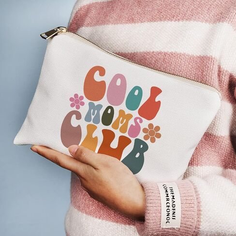 Cool Moms Club Gift, Mom Makeup Bag, Cool Mom Handbag, Gift For Mother, Mother's Day Gift, New Mom Gift, Mom Birthday Gift, Mom Life (Cool Moms Club) in Saudi Arabia