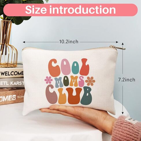 Cool Moms Club Gift, Mom Makeup Bag, Cool Mom Handbag, Gift For Mother, Mother's Day Gift, New Mom Gift, Mom Birthday Gift, Mom Life (Cool Moms Club) in Saudi Arabia