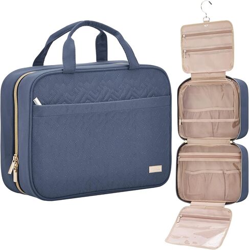 حقيبة أدوات الزينة للمسافح Nishel للنساء ، منظم معلق محمول للشامبو بحجم السفر ، والبلسم ، ومجموعة الفرش ، وملحقات المكياج ، والحجم المتوسط ​​، والوردي in Kuwait