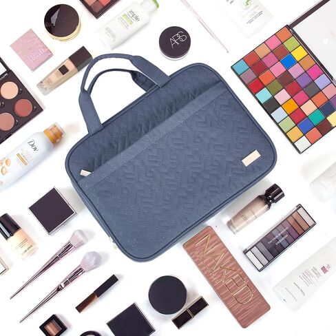 حقيبة أدوات الزينة للمسافح Nishel للنساء ، منظم معلق محمول للشامبو بحجم السفر ، والبلسم ، ومجموعة الفرش ، وملحقات المكياج ، والحجم المتوسط ​​، والوردي in Kuwait