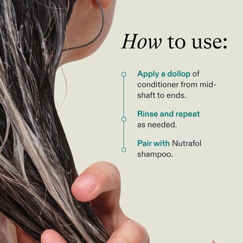Nutrafol Conditioner, Physician-formulated for Thinning Hair, Moisturizing, Strengthening and Color Safe, Lightweight Protection in Saudi Arabia