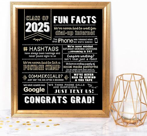 Katie Doodle - Super Cute ، فئة زخارف التخرج من 2024 ، (مصنوعة يدويًا في الولايات المتحدة الأمريكية) ، 2024 ديكور التخرج ، هدايا التخرج ، 2024 زخارف حفل التخرج ، الأسود والذهبي ، 2024 in Kuwait