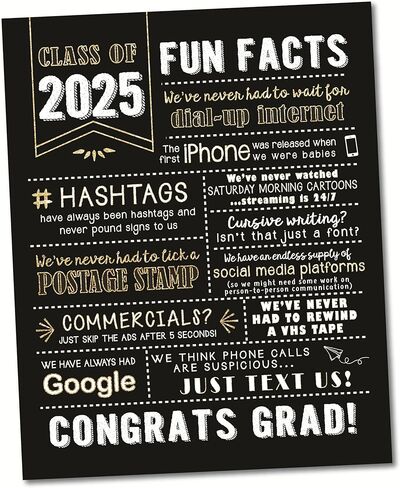 Katie Doodle - Super Cute ، فئة زخارف التخرج من 2024 ، (مصنوعة يدويًا في الولايات المتحدة الأمريكية) ، 2024 ديكور التخرج ، هدايا التخرج ، 2024 زخارف حفل التخرج ، الأسود والذهبي ، 2024 in Kuwait