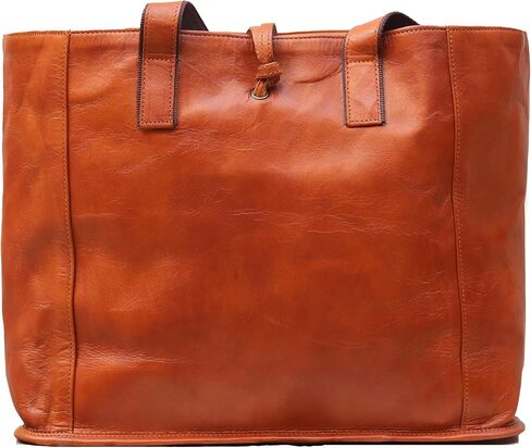PASCADO Large Vintage leather everyday shopper tote bag for women | brown carryall purse in Saudi Arabia