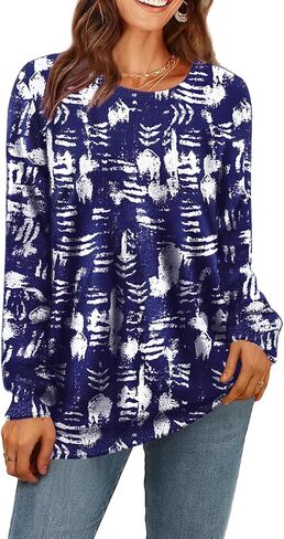 YESNO Women Christmas Sweater Graphic Printed Oversized Pullover Sweaters Casual Loose Knit Tops S01 in Saudi Arabia