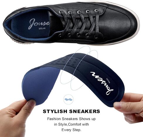 Jousen Men's Fashion Sneakers Classic Retro Casual Shoes for Men Breathable Business Dress Sneaker in Kuwait