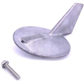 Boat Motor 6J9-45371-00 6J9-45371-01 6K1-45371-02 Trim Tab Skeg Anode for Yamaha Outboard Engine 115HP 150HP 175HP 200HP, fits Sierra 18-6035