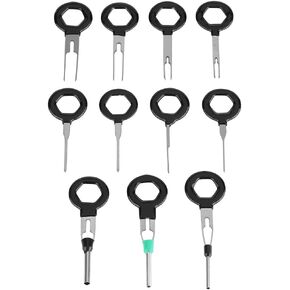 11 Piece Wire Release Tool, Keenso Auto Connector Terminal Removal Tool Wire Tab Release Tool Pin Extraction Tool Kit Terminal Removal Key Tool