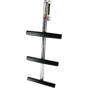 Pactrade Marine 3 Step Stainless Steel Boat Transom Diving Ladder Sport Dive Ladder with Bracket for Boat Yacht Pontoon Swimming Pool