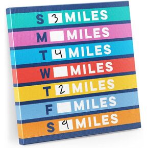 Running Wall Art | Training Calendar - Dry Erase | Décor for Runner