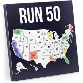 Running Wall Art | Training Calendar - Dry Erase | Décor for Runner