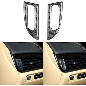 NVCNX Real Premium Carbon Fiber Car Center Console Armrest Storage Box Switch Cover Strip Sticker Decal Interior Trim Compatible with Cadillac ATS 2013 2014 2015 2016 2017 2018 2019 Accessories Black