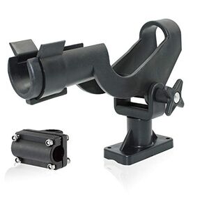 Fishing Rod Holders for Boat Adjustable Fishing Pole Rod Racks 360 Degree Rotation Fishing Boat Rod Holders with Large Clamp Folding Holder