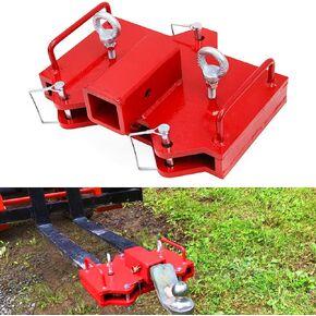 ELITEWILL 2" Trailer Hitch Receiver Forklift Towing Attachment Fit for Dual Pallet Forks