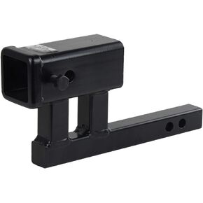 TOPTOW Trailer Hitch Extender Adapter, 2" Receiver, 4-1/4 inch Rise/Drop, 1-1/4 inch Solid Shank, 8-5/8" Extension