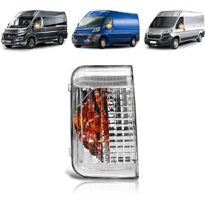 TangMiGe 1PCS Left side Blinker Turn Signal Light for Ram ProMaster 1500 2500 3500 2014-2021, 6325H3 / 71748254, Side Marker Mirror Indicator, Original Design, without Bulb