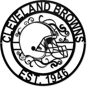 NFL Cleveland Browns Laser Cut Metal Sign