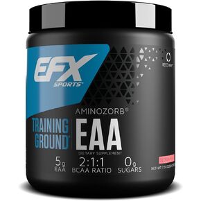 EFX Sports Training Ground EAA | Essential Amino Acids Supplement | Energy & Protein Synthesis | Pre, Intra, or Post Workout | 40 Servings (Cherry Bomb)