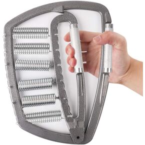 Professional Hand Grip Strengthener 200lbs-1200lbs, No Slip Metal Adjustable Heavy-Duty Finger Stretcher with Carry Bag,Weighted Great Wrist & Forearm Exercise, Arm Strength Builder, for Home Office &