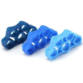 Serenily Hand Exercisers for Strength - Finger Strengthener, Hand exerciser Stroke Recovery Equipment for Parkinson's Aids, Arthritis & Hand Therapy. Hand Strengthener Physical Therapy Equipment (3 Pc)