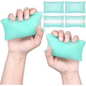 6 Pcs Palm Grip Soft Hand Contracture Cushion with Elastic Band Sweat Resistant Washable Hand Protector Physical Therapy Hand Exercisers for Right Left Finger